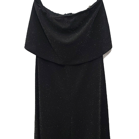 Sunset & Spring Black Metallic Strapless Jumpsuit - Picture 5 of 6